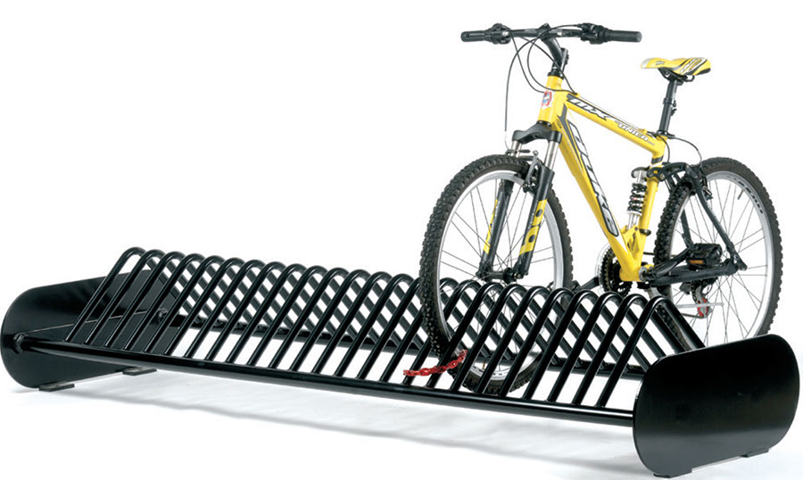 Floor-mounted bike rack - MOD. C - Calzolari - steel / concrete / secure